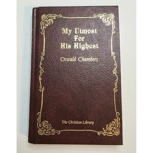 Vintage My Utmost For‎ His Highest Oswald Chambers Christian Library Leather HC